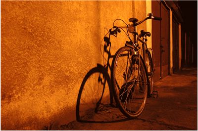 Picture Of Bicylce And Night