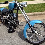 Picture Of Blue Motorbike